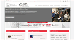Desktop Screenshot of iaes.gob.mx